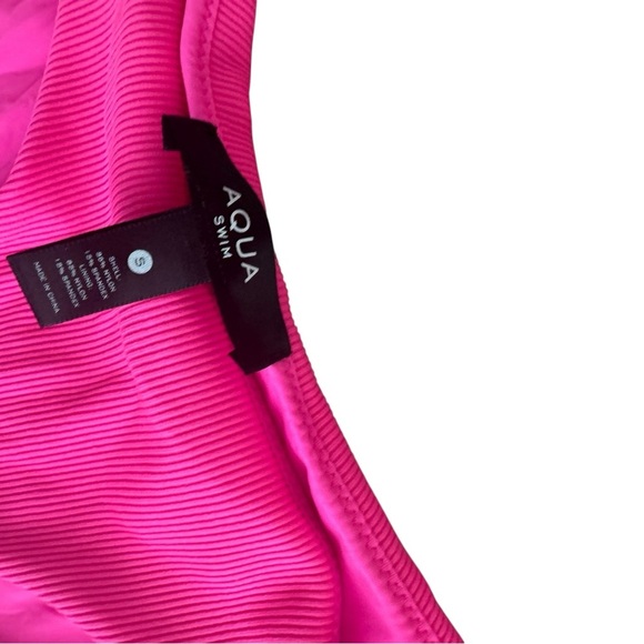 Aqua Pop Pink Sunset Boulevard Bikini Top Size Medium and Bottom Size Small - Picture 8 of 8